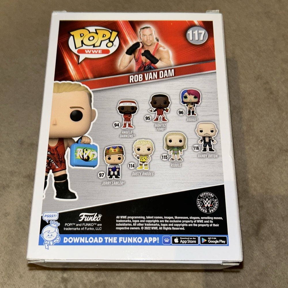 Funko Pop WWE Rob Van Dam Red and Black Exclusive (117) [NWT] - Picture 4 of 7
